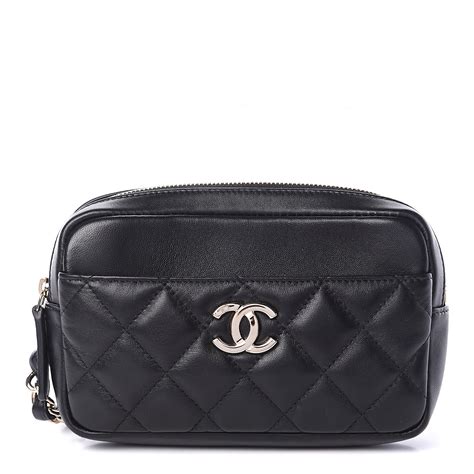 chanel waist bag lambskin